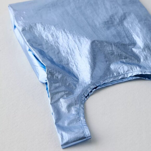 NWT Baby Baggu - Metallic Light Blue - Picture 3 of 5